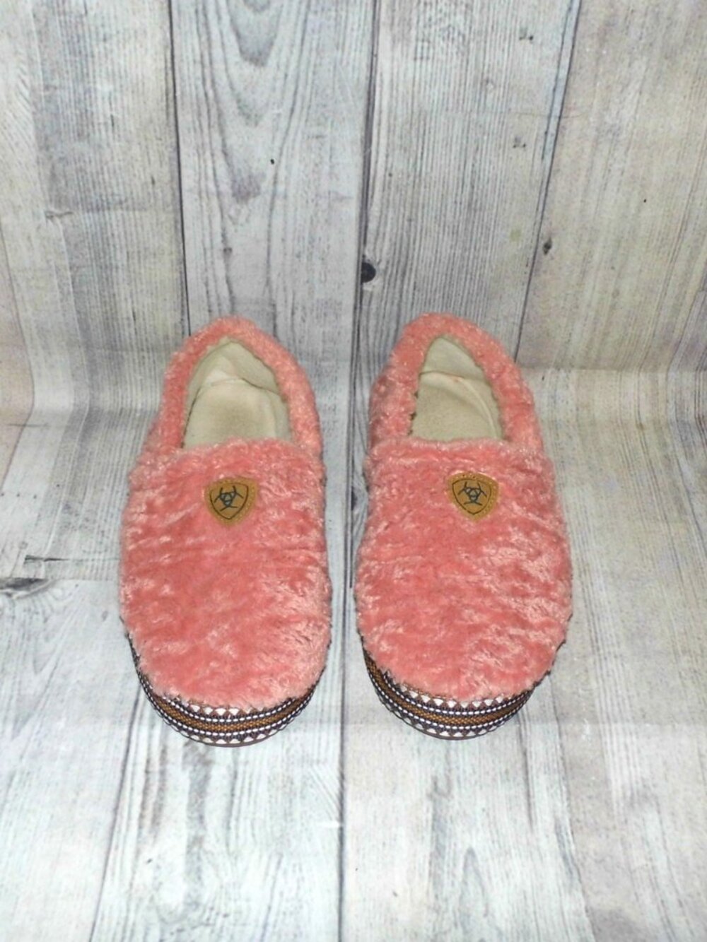 ARIAT Snuggle Slipper Pink Slip On Slippers Womens Size 8.5-9 - Picture 4 of 7